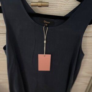 Quince navy silk tank, NWT, XS